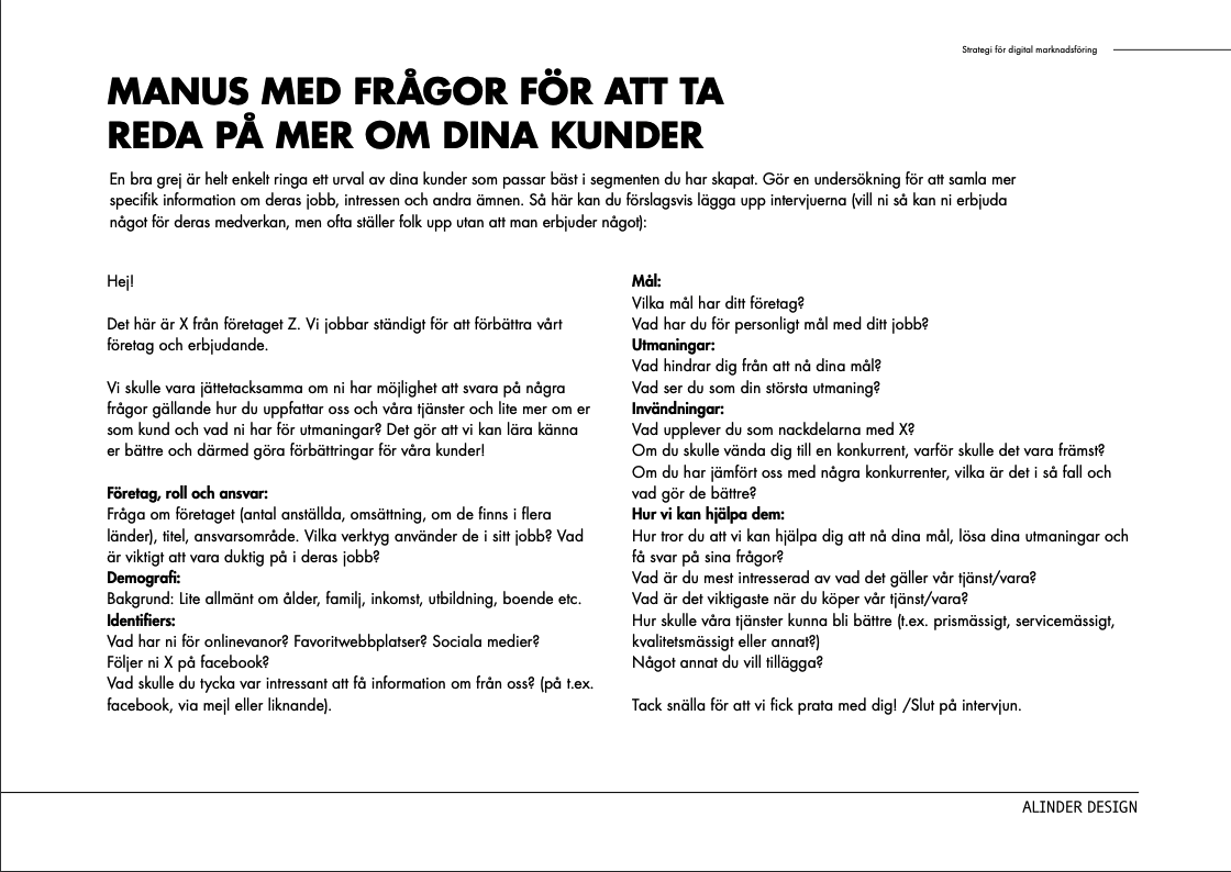 intervju underlag